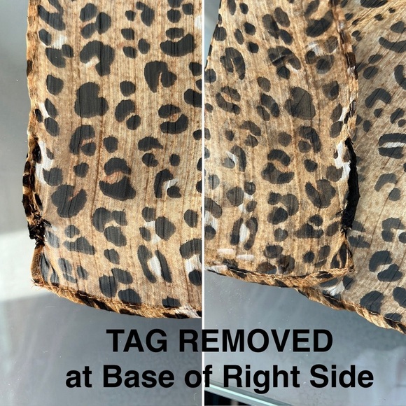 🐆⛱️👙V-Neck Sheer Maxi Leopard Print Swimsuit Cover Up / Poncho / Beach & Pool - Picture 12 of 17